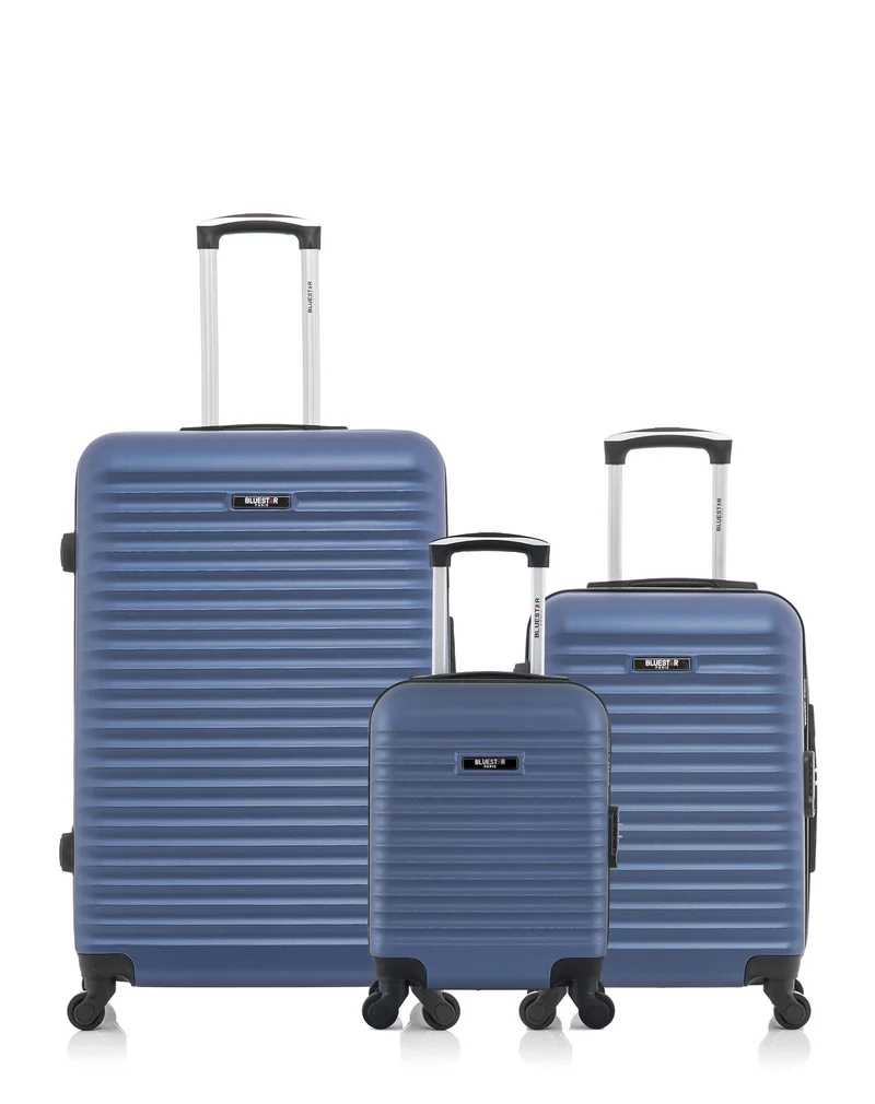 BLUESTAR – 3er-Pack – Großer Koffer, Handgepäck und Handgepäck XXS-BRAZILIA