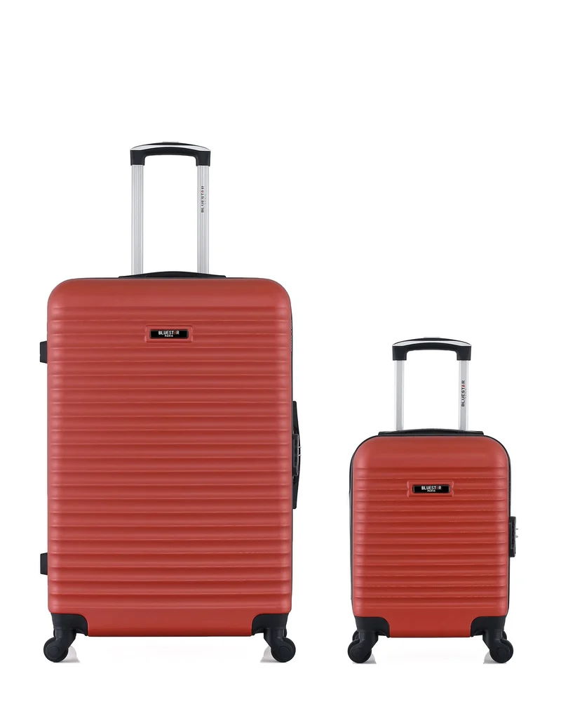 BLUESTAR - 2er-Pack - Großer Koffer und Handgepäck XXS BRAZILIA