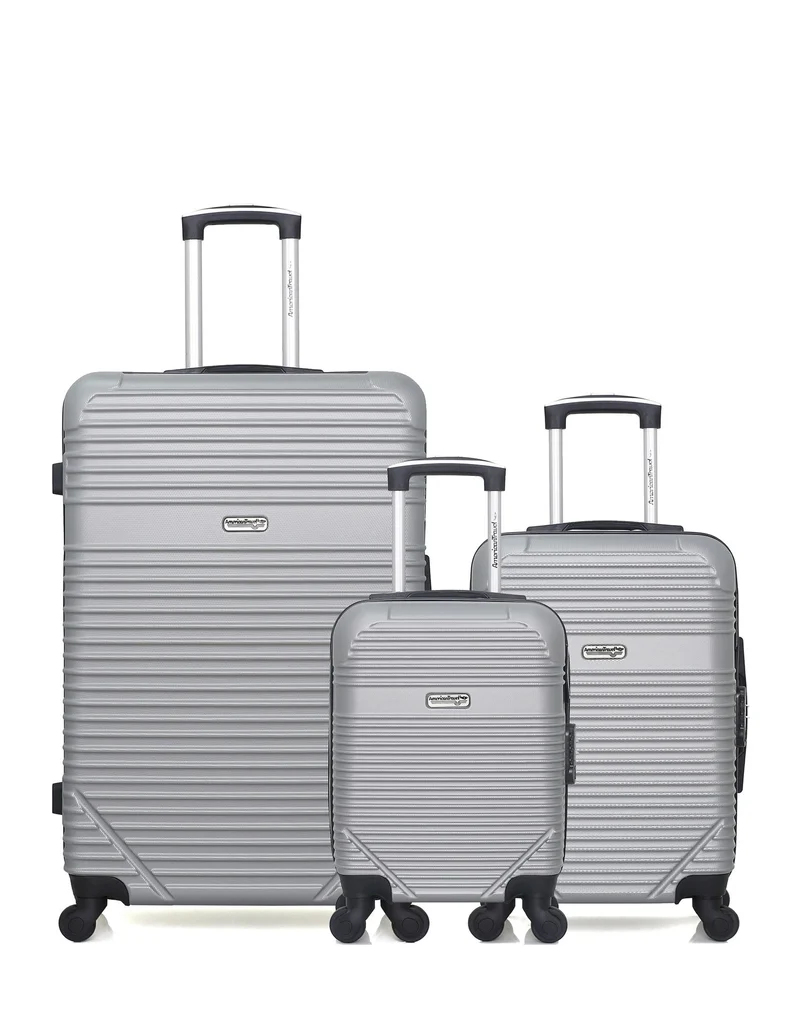 3er-Pack – Großer Koffer, Handgepäck und Handgepäck XXS MEMPHIS