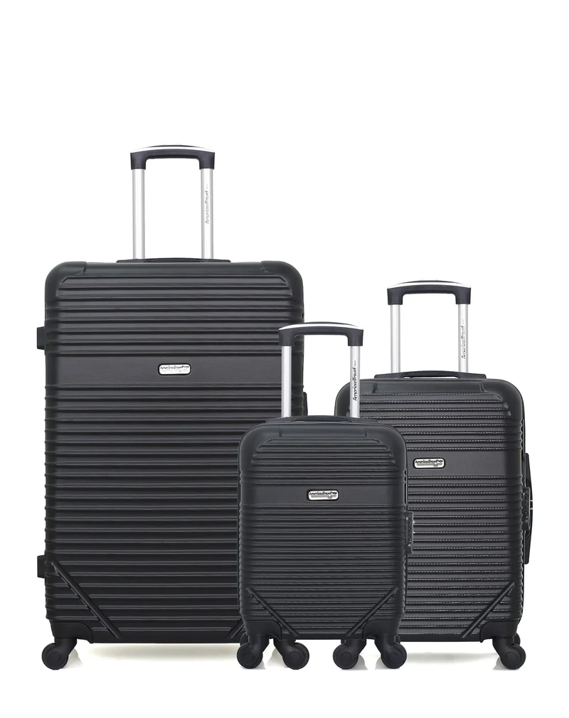 3er-Pack – Großer Koffer, Handgepäck und Handgepäck XXS MEMPHIS