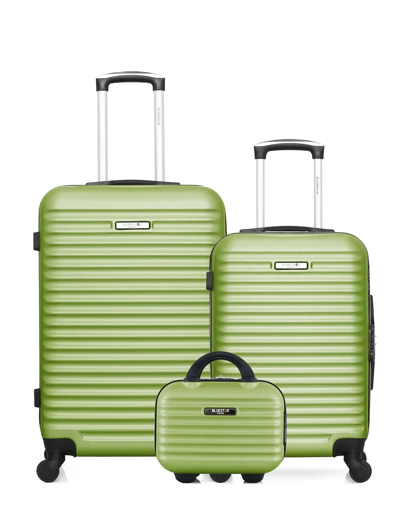 BLUESTAR – 3er-Pack – Mittelgroßer Koffer, Handgepäck und Kosmetikkoffer BRAZILIA