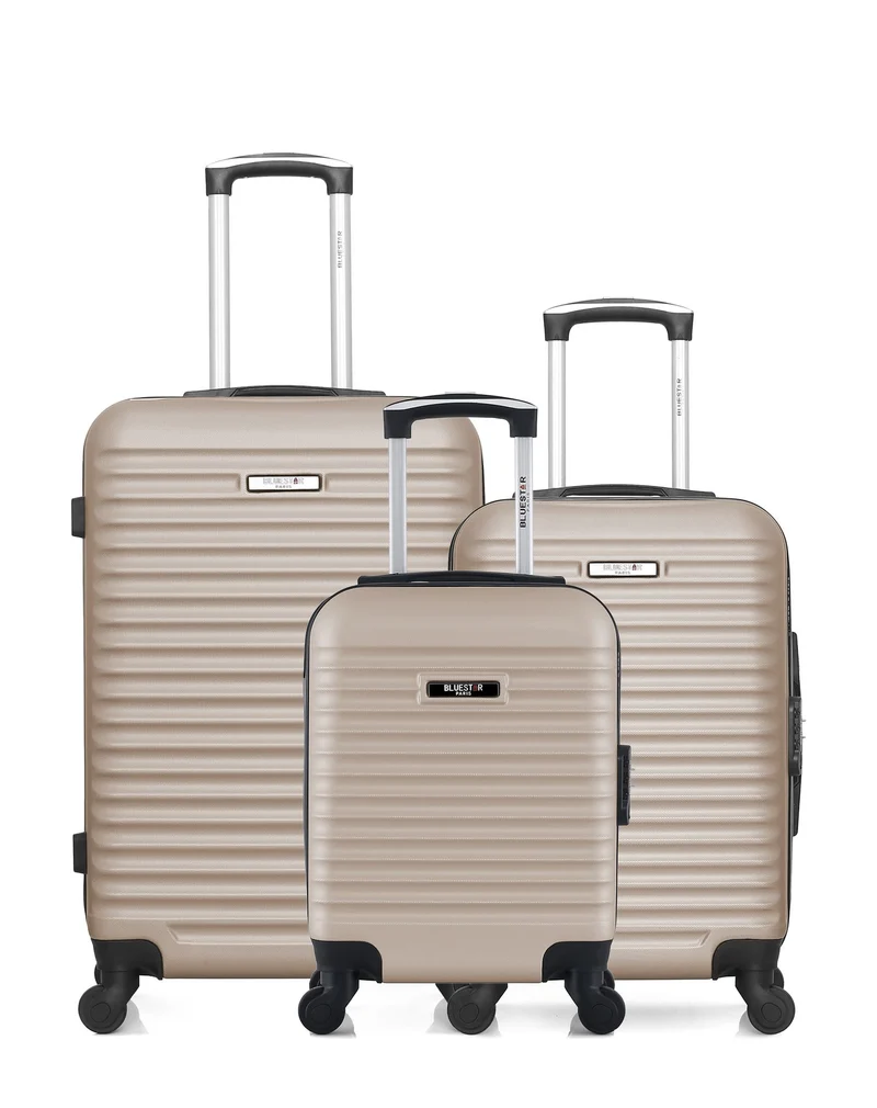 BLUESTAR – 3er-Pack – Mittelgroßer Koffer, Handgepäck und Handgepäck XXS BRAZILIA