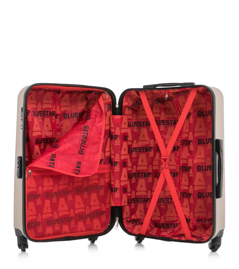 BLUESTAR – 3er-Pack – Mittelgroßer Koffer, Handgepäck und Handgepäck XXS BRAZILIA