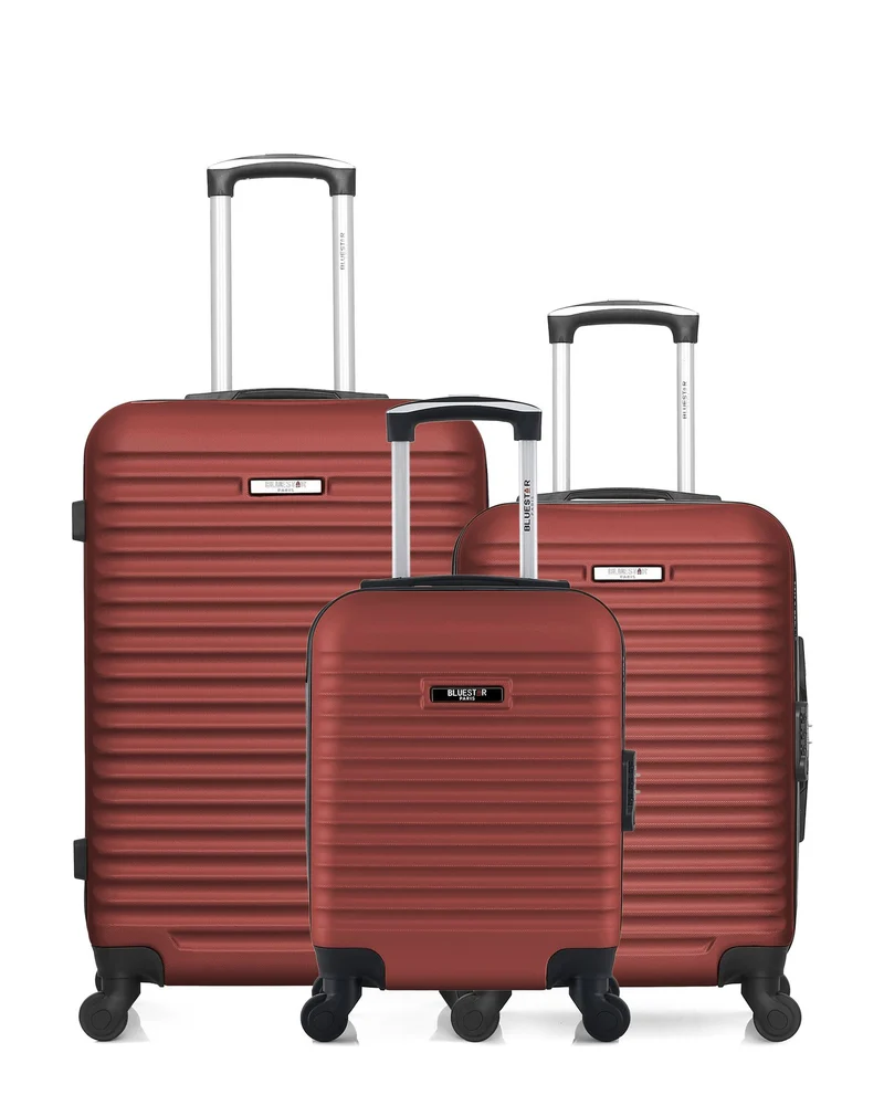 BLUESTAR – 3er-Pack – Mittelgroßer Koffer, Handgepäck und Handgepäck XXS BRAZILIA