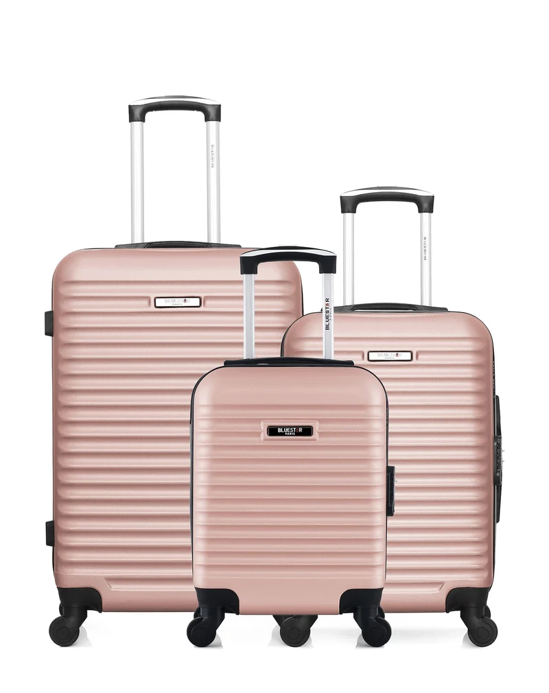 BLUESTAR – 3er-Pack – Mittelgroßer Koffer, Handgepäck und Handgepäck XXS BRAZILIA