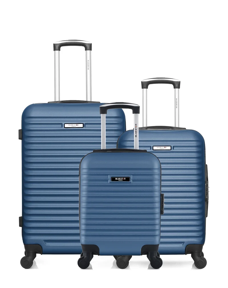 BLUESTAR – 3er-Pack – Mittelgroßer Koffer, Handgepäck und Handgepäck XXS BRAZILIA