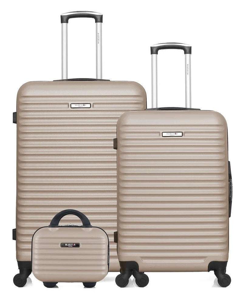 BLUESTAR – 3er-Pack - Großer, mittelgroßer und Kosmetikkoffer BRAZILIA