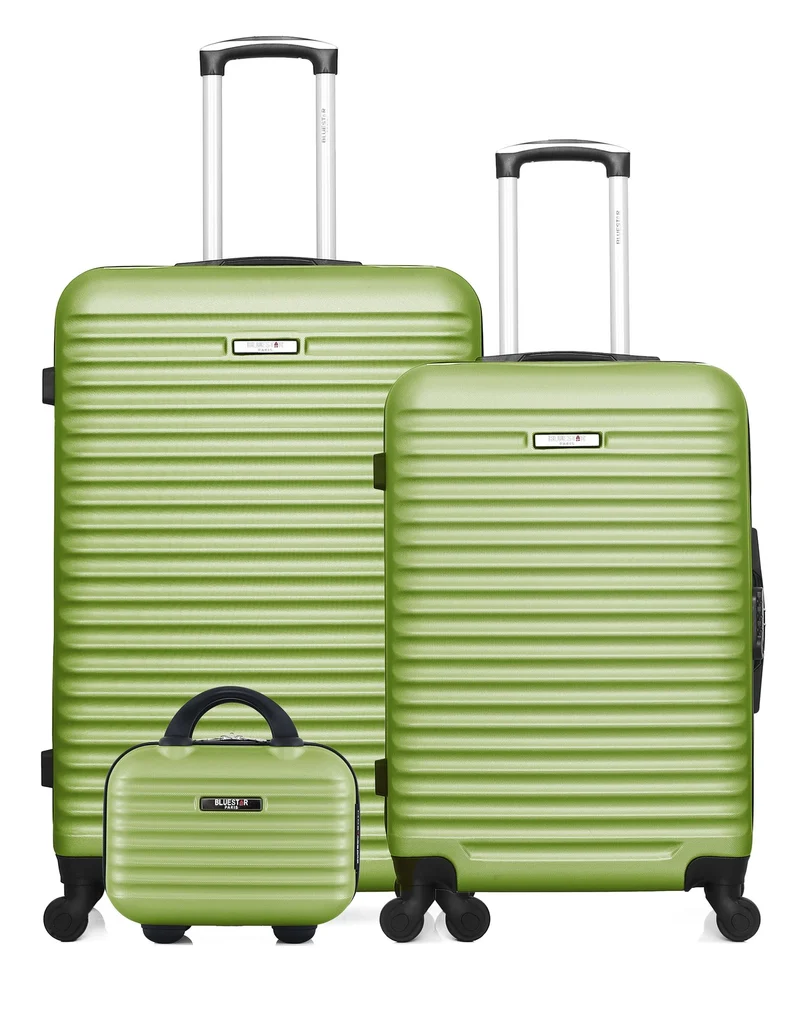 BLUESTAR – 3er-Pack - Großer, mittelgroßer und Kosmetikkoffer BRAZILIA