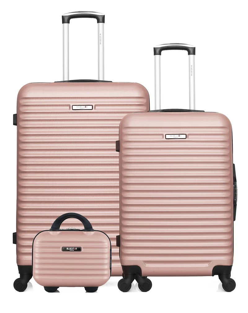 BLUESTAR – 3er-Pack - Großer, mittelgroßer und Kosmetikkoffer BRAZILIA