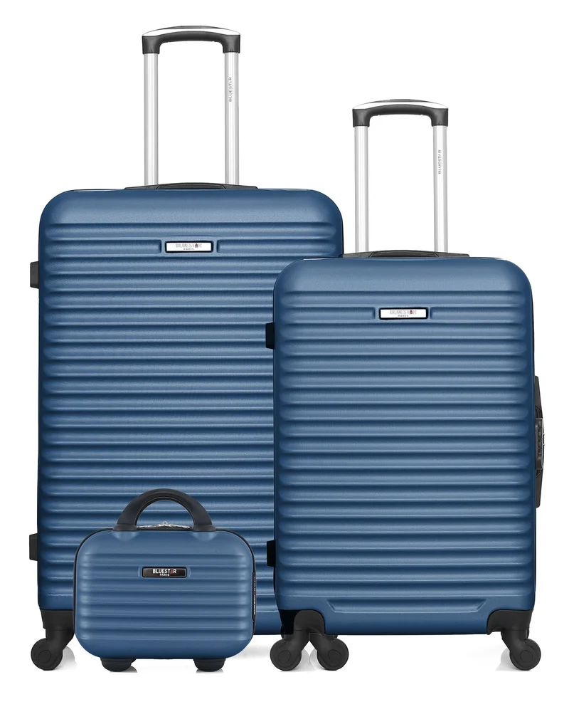 BLUESTAR – 3er-Pack - Großer, mittelgroßer und Kosmetikkoffer BRAZILIA
