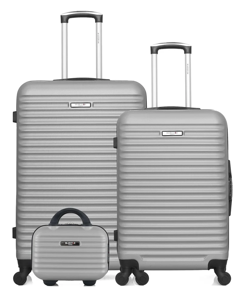 BLUESTAR – 3er-Pack - Großer, mittelgroßer und Kosmetikkoffer BRAZILIA