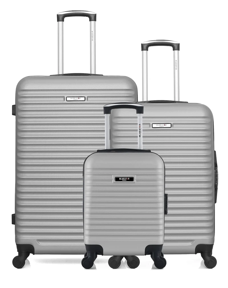 BLUESTAR – 3er-Pack – Großer, mittelgroßer und Handgepäck-Koffer XXS BRAZILIA