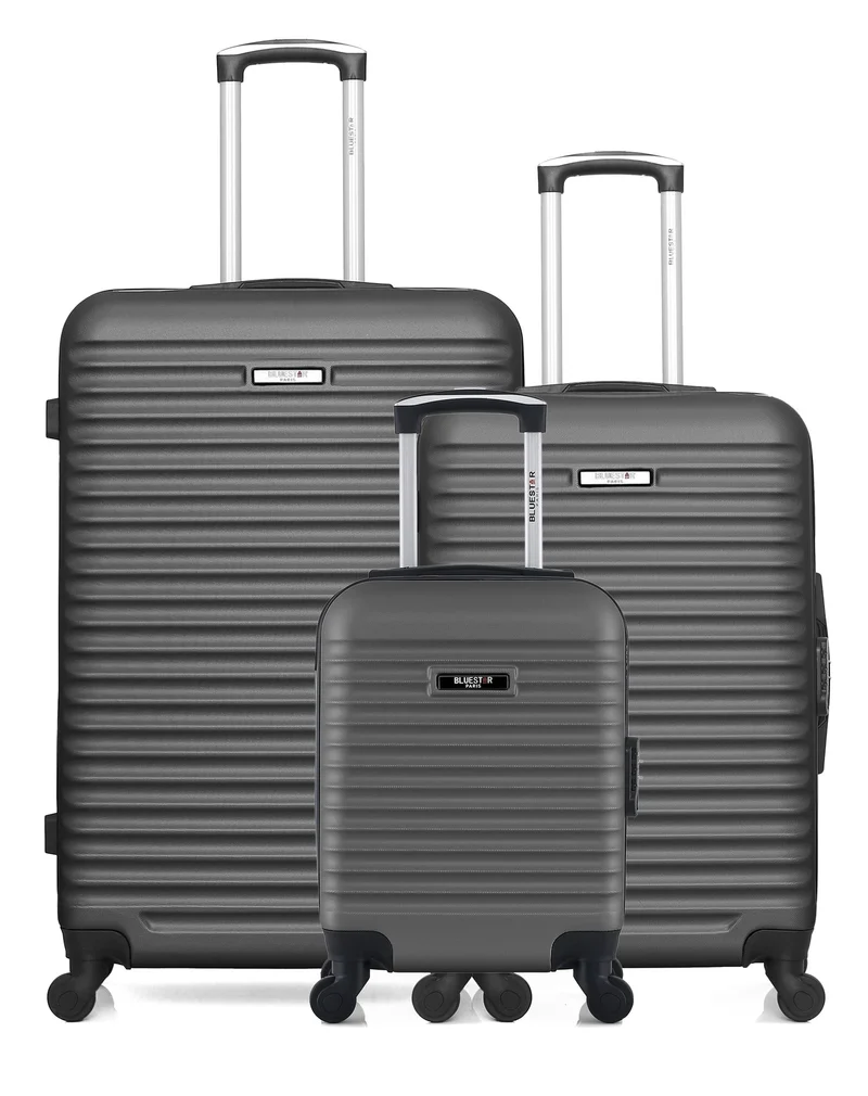 BLUESTAR – 3er-Pack – Großer, mittelgroßer und Handgepäck-Koffer XXS BRAZILIA