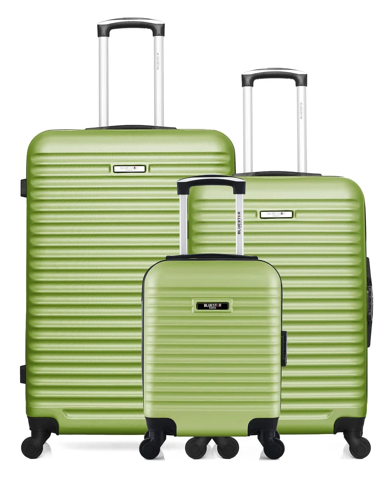 BLUESTAR – 3er-Pack – Großer, mittelgroßer und Handgepäck-Koffer XXS BRAZILIA
