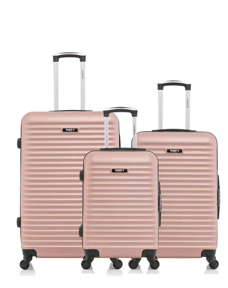 BLUESTAR – 3er-Pack - Großer, mittelgroßer und Handgepäck-Koffer BRAZILIA