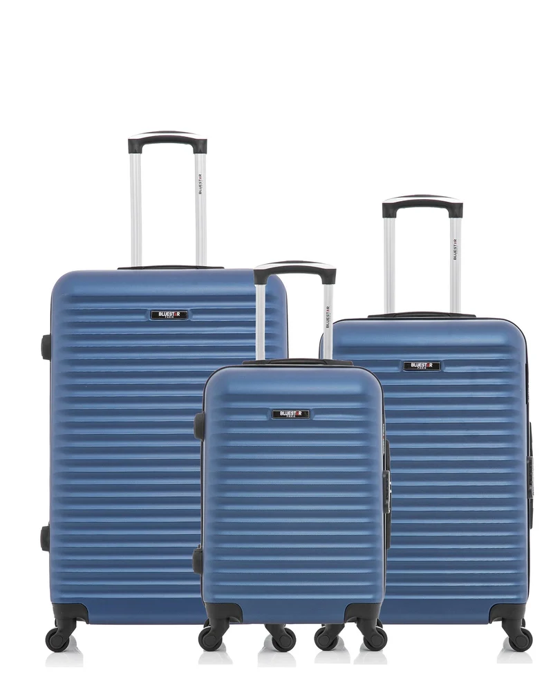 BLUESTAR – 3er-Pack - Großer, mittelgroßer und Handgepäck-Koffer BRAZILIA
