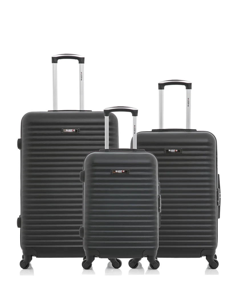 BLUESTAR – 3er-Pack - Großer, mittelgroßer und Handgepäck-Koffer BRAZILIA