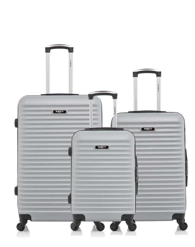 BLUESTAR – 3er-Pack - Großer, mittelgroßer und Handgepäck-Koffer BRAZILIA