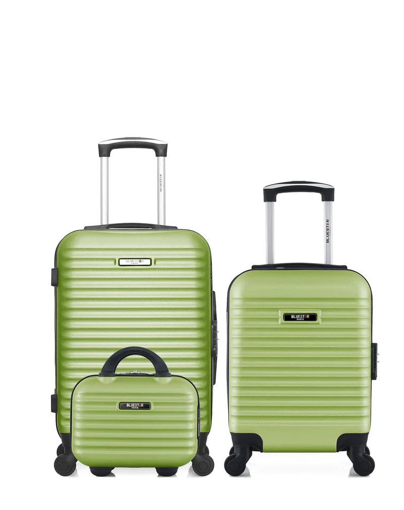 BLUESTAR – 3er-Pack - Handgepäck, Handgepäck XXS und Kosmetikkoffer BRAZILIA
