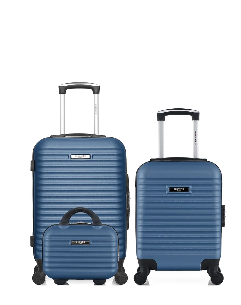 BLUESTAR – 3er-Pack - Handgepäck, Handgepäck XXS und Kosmetikkoffer BRAZILIA