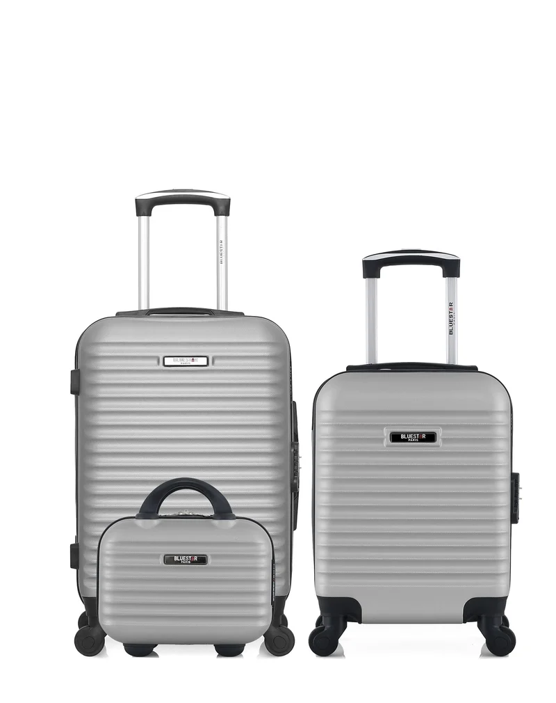 BLUESTAR – 3er-Pack - Handgepäck, Handgepäck XXS und Kosmetikkoffer BRAZILIA