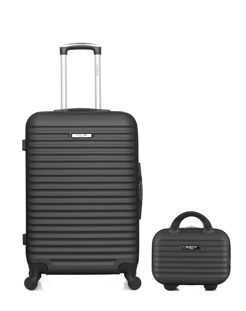 BLUESTAR – 2er-Pack – Mittelgroßer Koffer und Kosmetikkoffer BRAZILIA