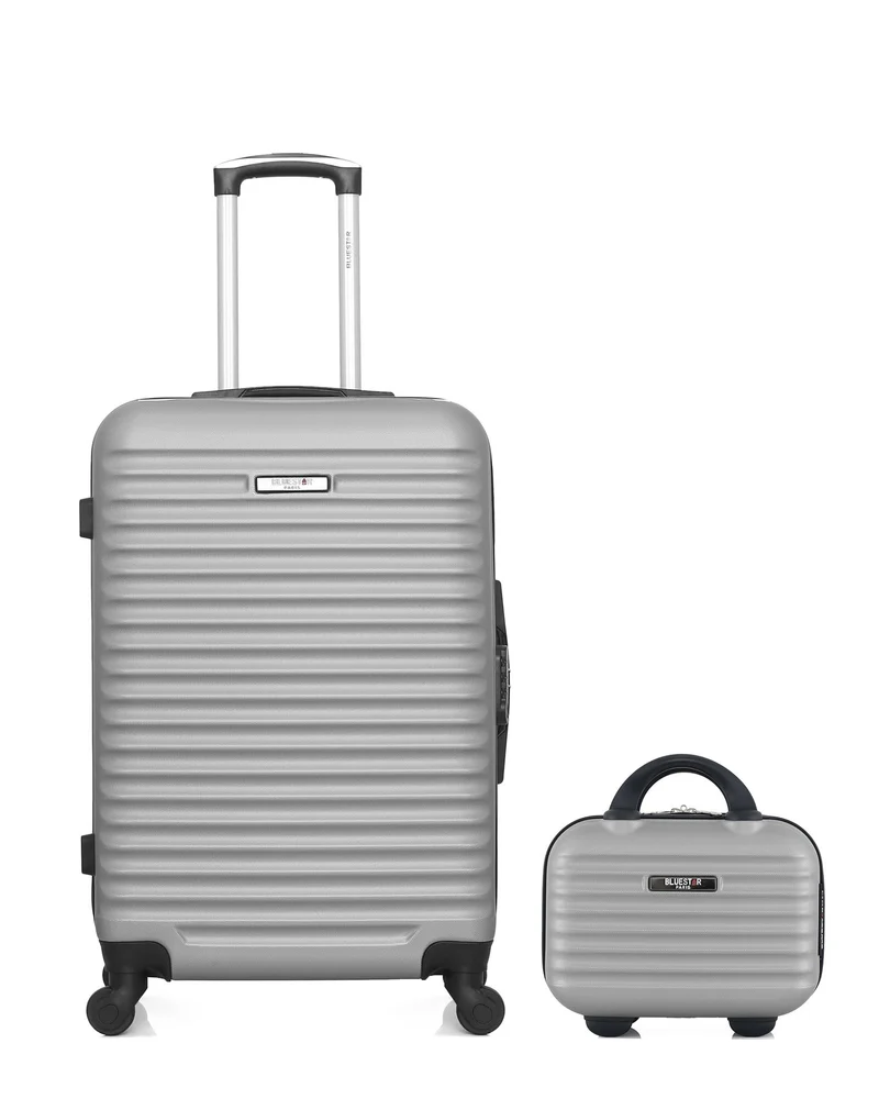 BLUESTAR – 2er-Pack – Mittelgroßer Koffer und Kosmetikkoffer BRAZILIA