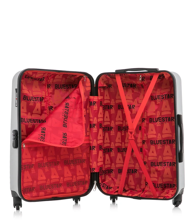 BLUESTAR – 2er-Pack – Mittelgroßer Koffer und Kosmetikkoffer BRAZILIA
