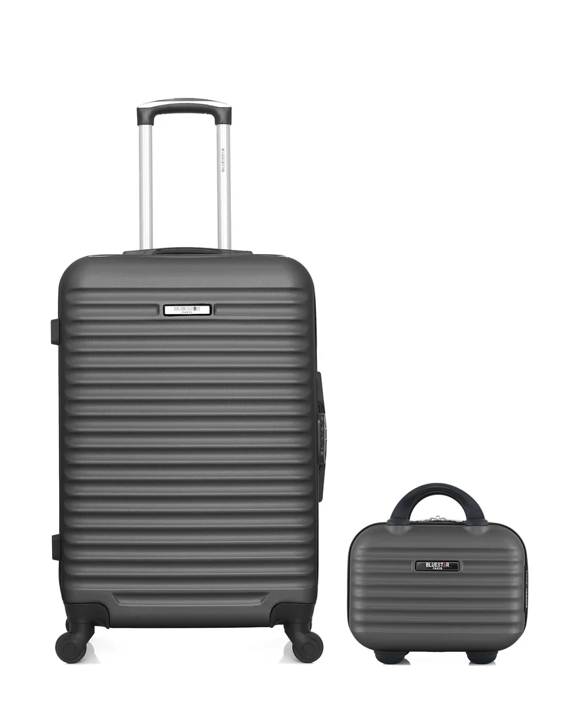 BLUESTAR – 2er-Pack – Mittelgroßer Koffer und Kosmetikkoffer BRAZILIA