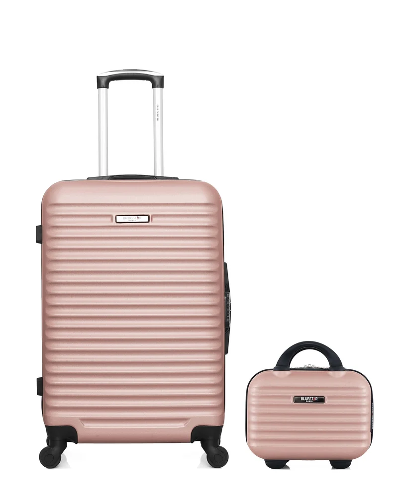 BLUESTAR – 2er-Pack – Mittelgroßer Koffer und Kosmetikkoffer BRAZILIA