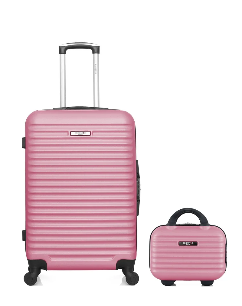 BLUESTAR – 2er-Pack – Mittelgroßer Koffer und Kosmetikkoffer BRAZILIA