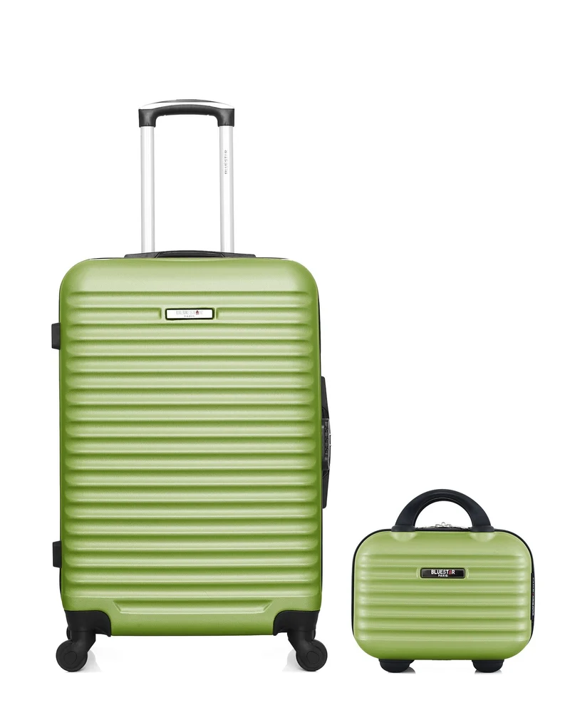 BLUESTAR – 2er-Pack – Mittelgroßer Koffer und Kosmetikkoffer BRAZILIA