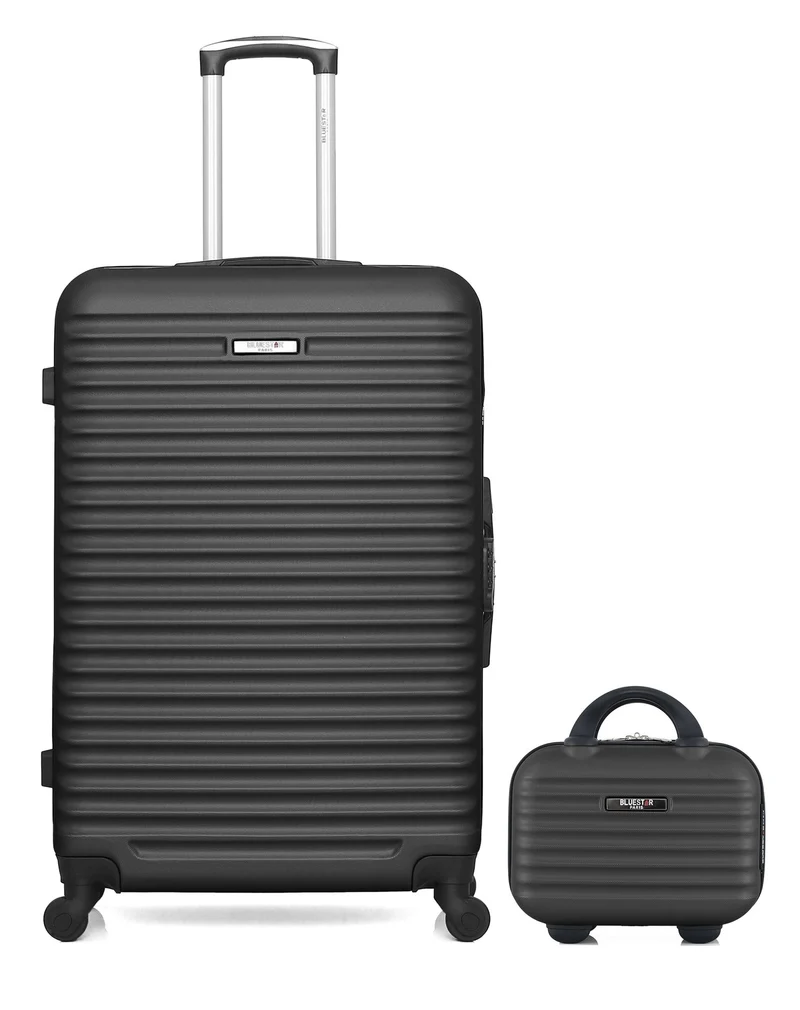 BLUESTAR – 2er-Pack - Großer Koffer und Kosmetikkoffer BRAZILIA