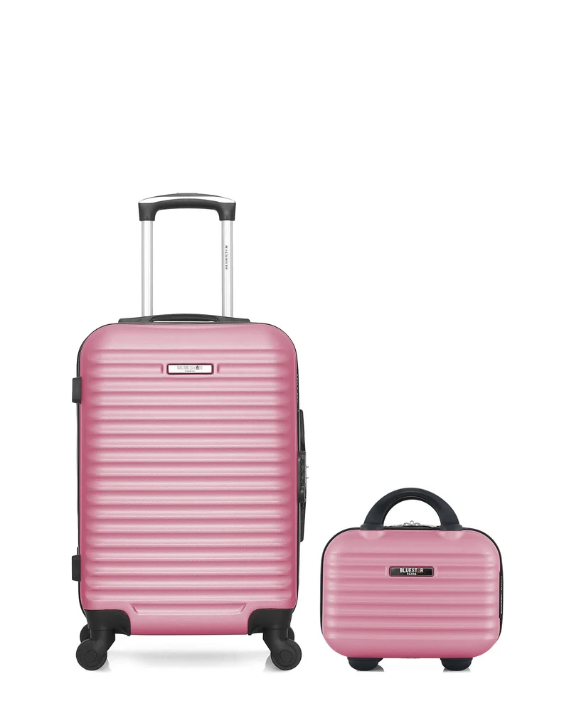 BLUESTAR - 2er-Pack - Handgepäck und Kosmetikkoffer BRAZILIA