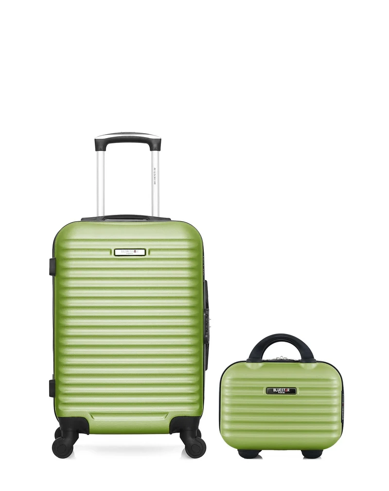 BLUESTAR - 2er-Pack - Handgepäck und Kosmetikkoffer BRAZILIA