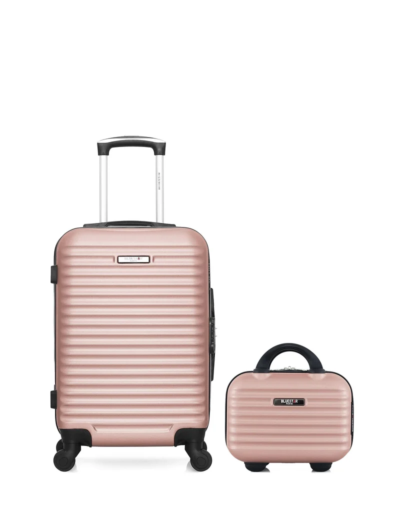 BLUESTAR - 2er-Pack - Handgepäck und Kosmetikkoffer BRAZILIA