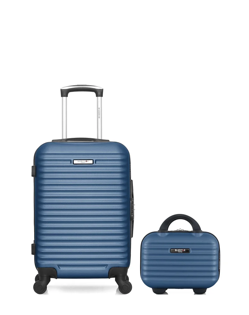 BLUESTAR - 2er-Pack - Handgepäck und Kosmetikkoffer BRAZILIA