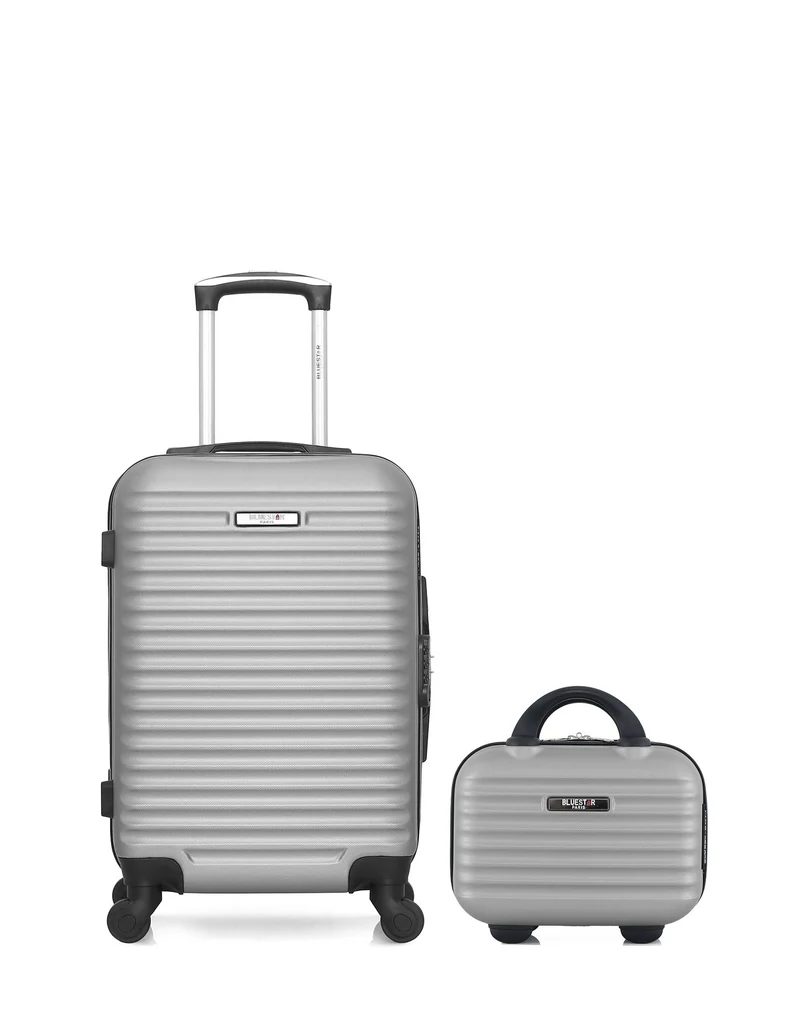 BLUESTAR - 2er-Pack - Handgepäck und Kosmetikkoffer BRAZILIA