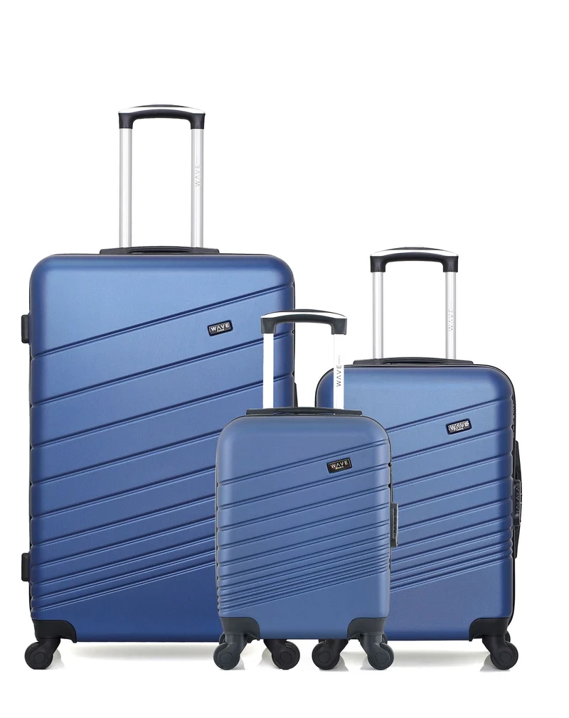 WAVE PARIS - 3er-Pack – Großer Koffer, Handgepäck und Handgepäck XXS TIGRE