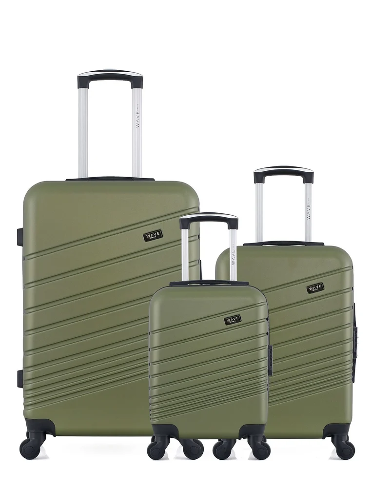 WAVE PARIS - 3er-Pack – Großer Koffer, Handgepäck und Handgepäck XXS TIGRE