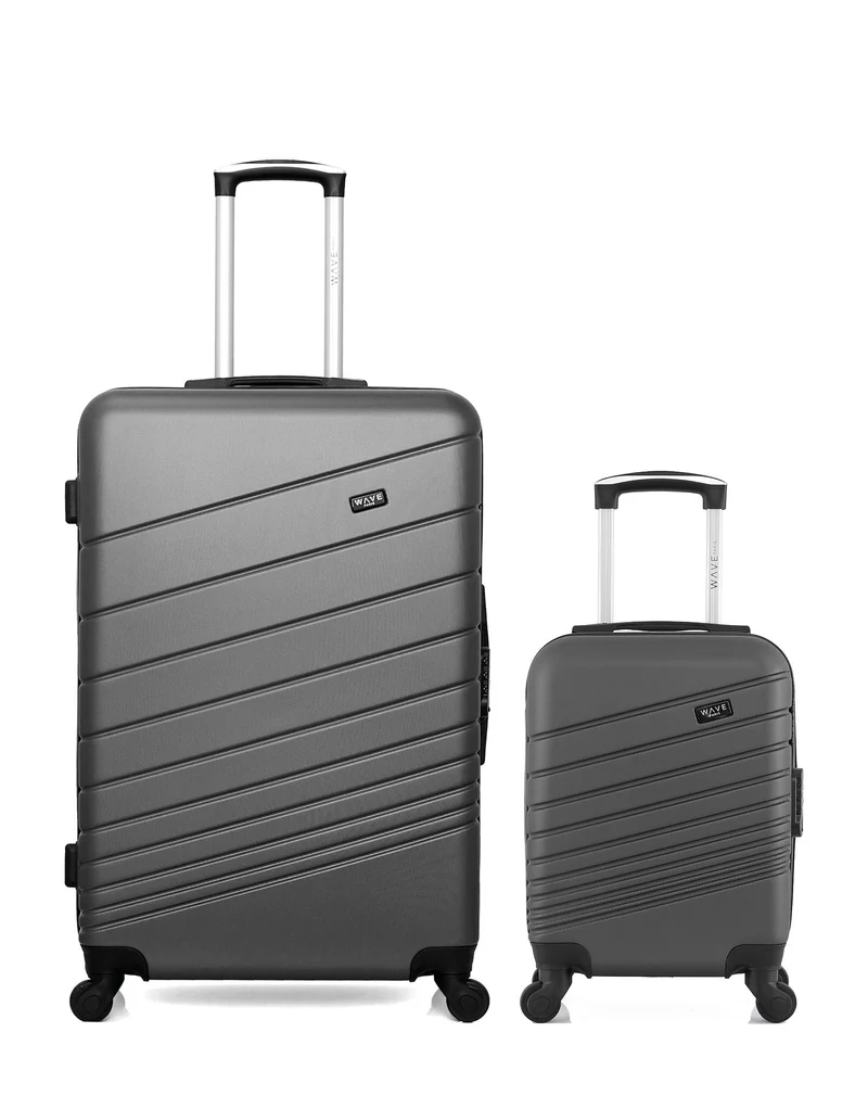 WAVE PARIS - 2er-Pack – Großer Koffer und Handgepäck XXS TIGRE