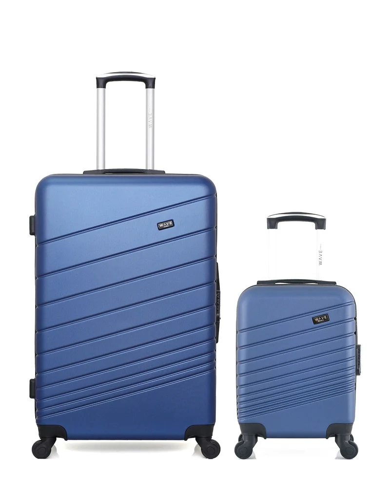WAVE PARIS - 2er-Pack – Großer Koffer und Handgepäck XXS TIGRE