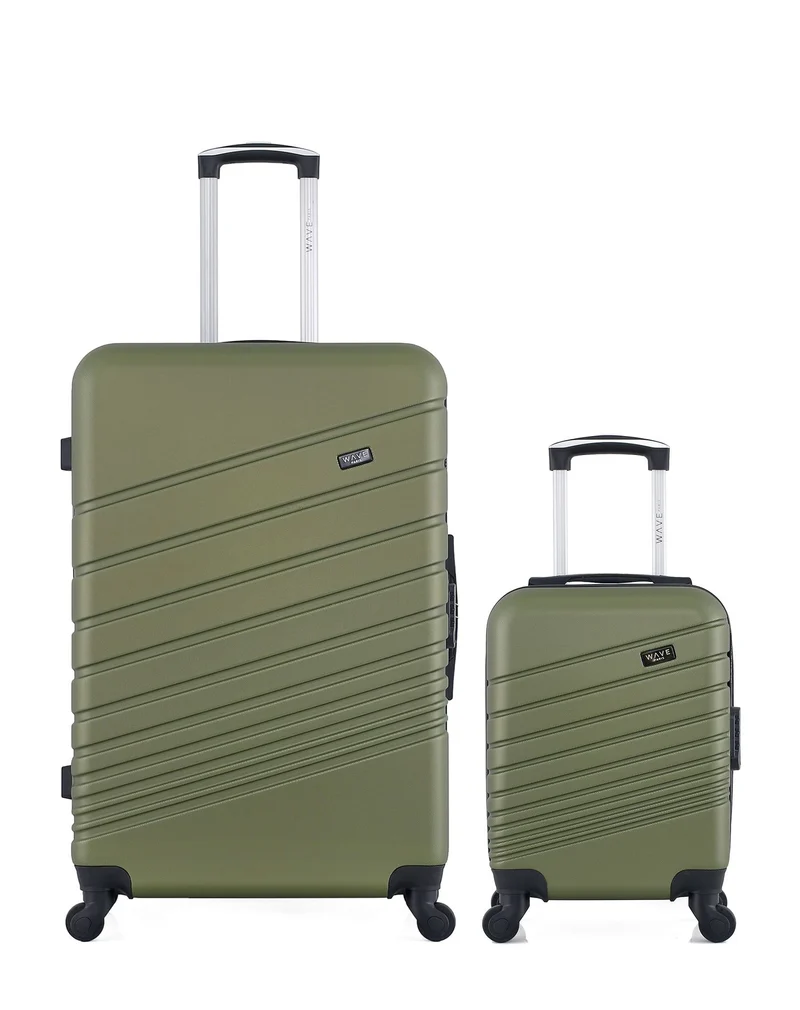 WAVE PARIS - 2er-Pack – Großer Koffer und Handgepäck XXS TIGRE