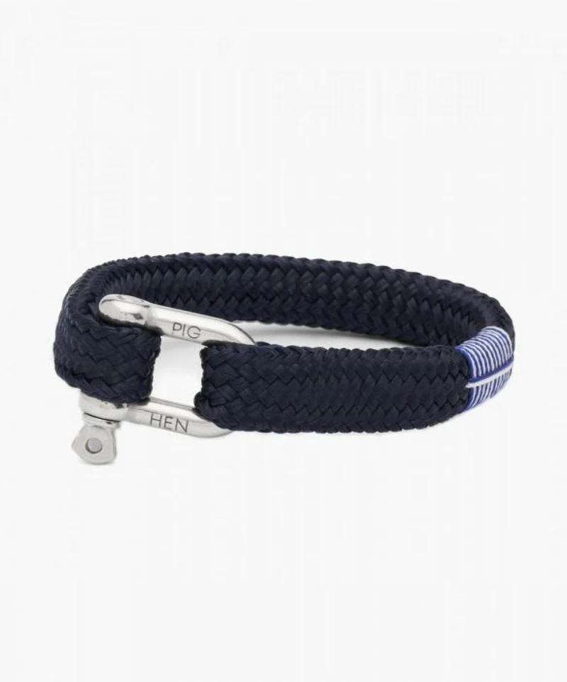 Pig & Hen Armband Gorgeous George Navy Silver