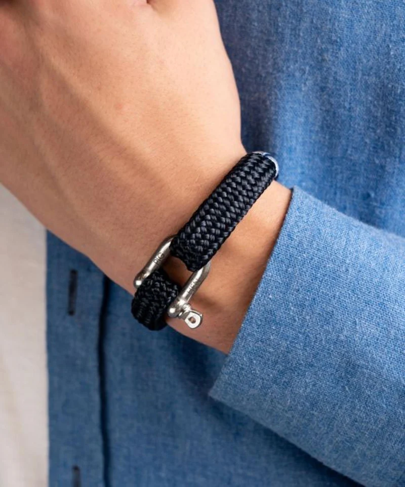 Pig & Hen Armband Gorgeous George Navy Silver