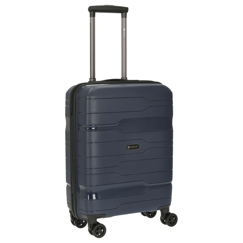 CHECK.IN Memphis - 4-Rollen-Kabinentrolley 55 cm (blau)