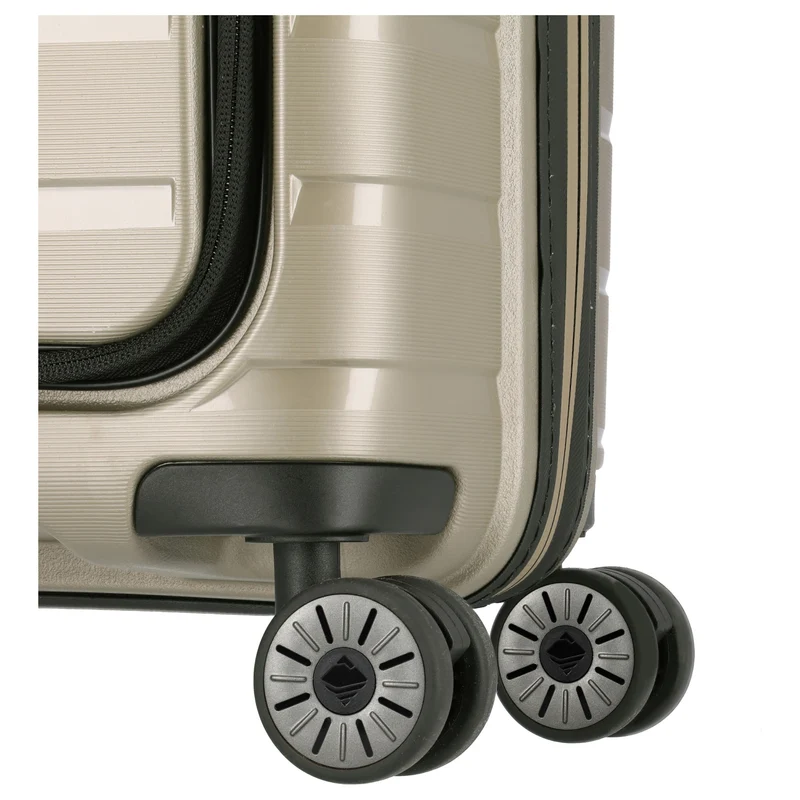 Travelite Air Base - 4-Rollen-Kabinentrolley mit Vortasche S 55 cm (champagner)