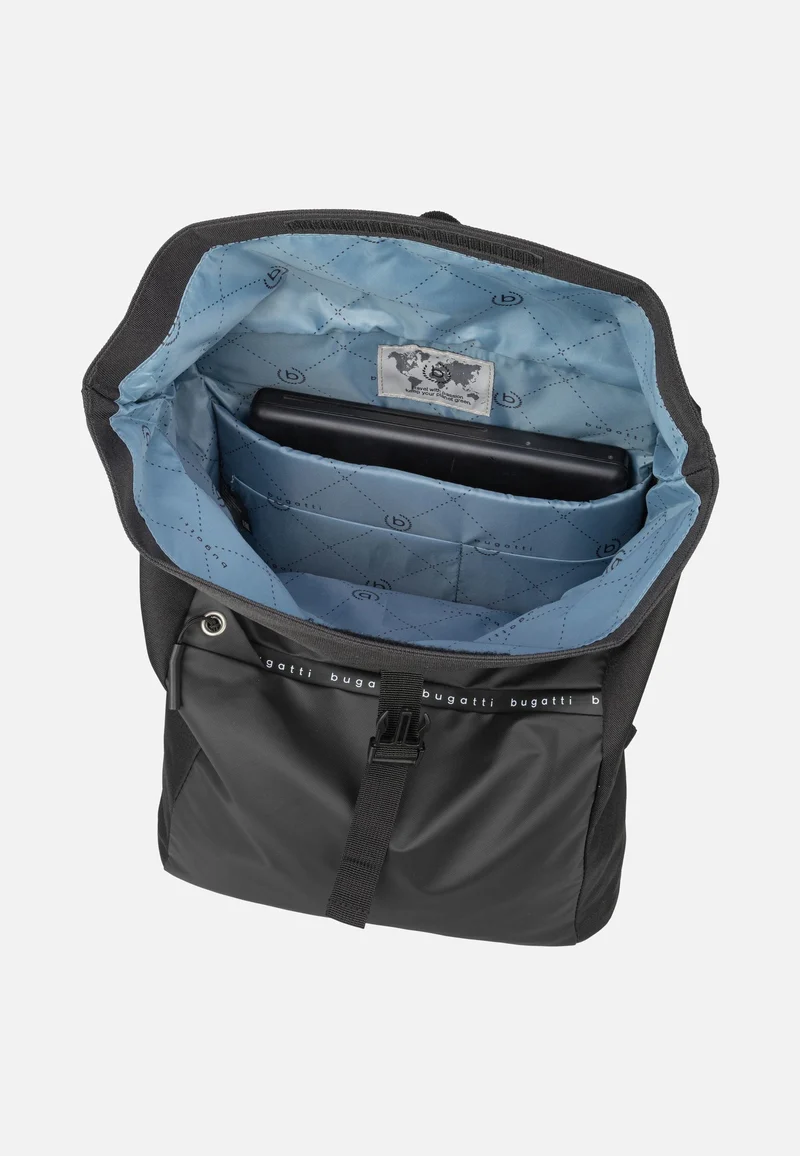 Blanc DeLight Backpack with Rolltop Schwarz - Rolltop Rucksack