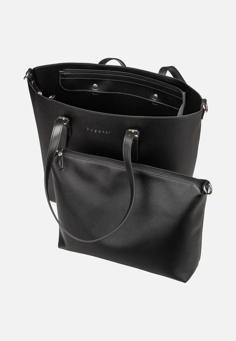 Ella Saffiano Shopper L Black - Shopper