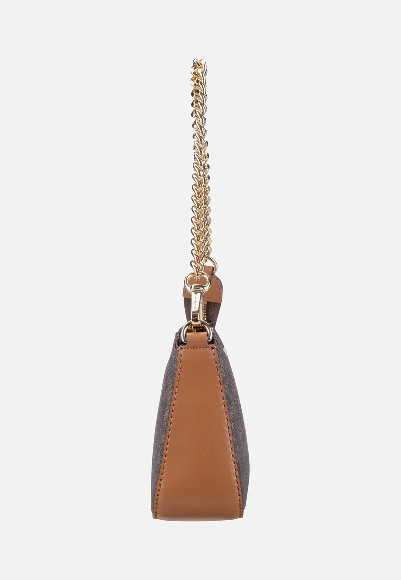 Jet Set Medium Chain Pouchette Lux MK Signature Brown - Abendtasche
